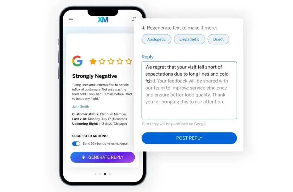 Negative Google review