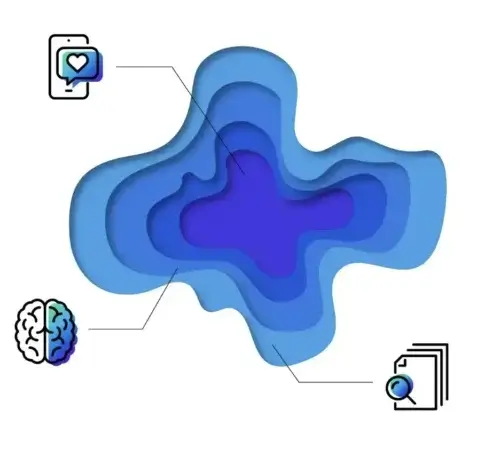 simple abstract ai use illlustration